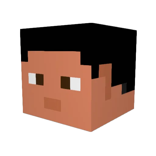 NickTheStar Minecraft avatar head, 3D render