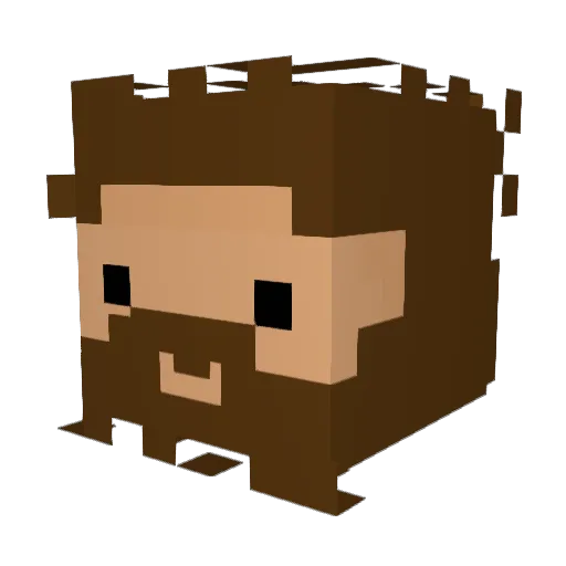 NickTheSunbro Minecraft avatar head, 3D render