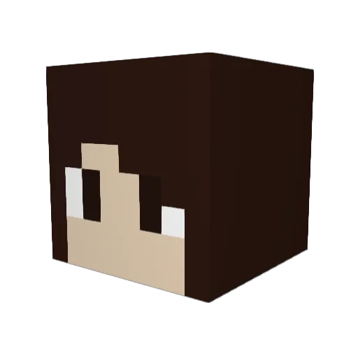 NickVanHalen Minecraft avatar head, 3D render