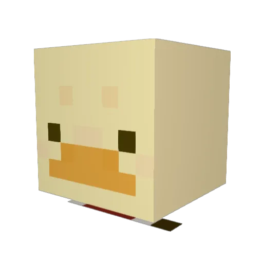 NickWeetBeter Minecraft avatar head, 3D render