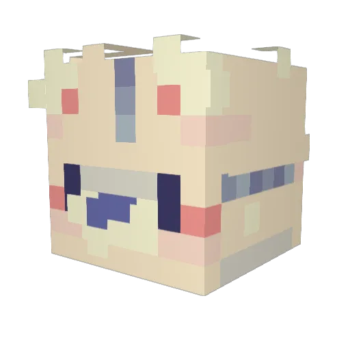 NickZinh0 Minecraft avatar head, 3D render