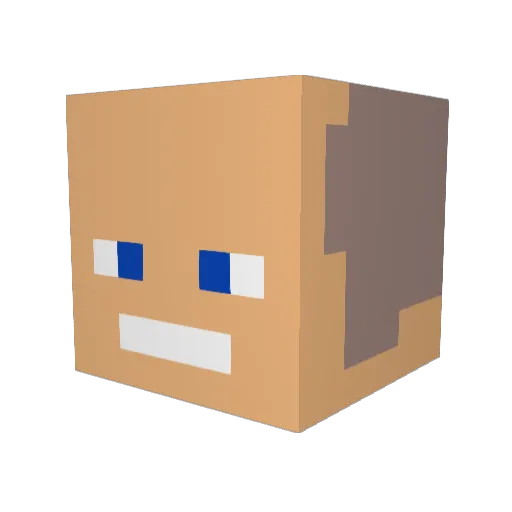 NickZockt953 Minecraft avatar head, 3D render