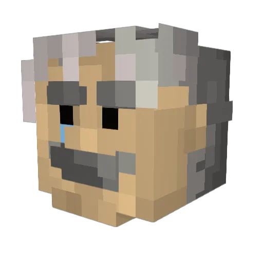 Nick_0802 Minecraft avatar head, 3D render