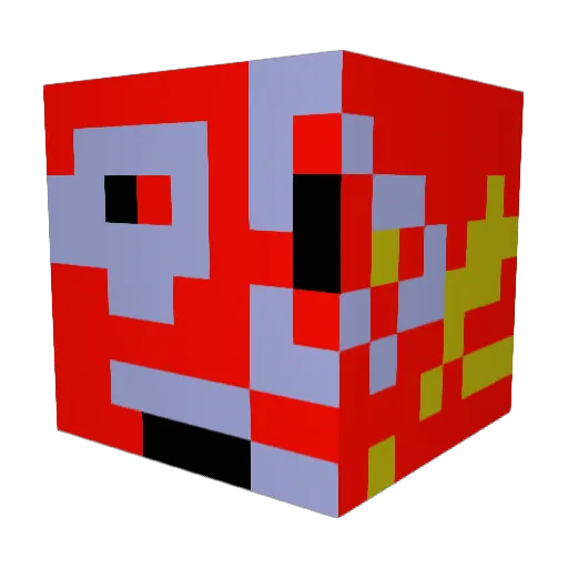 Nick_088 Minecraft avatar head, 3D render