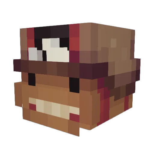 Nick_3865 Minecraft avatar head, 3D render