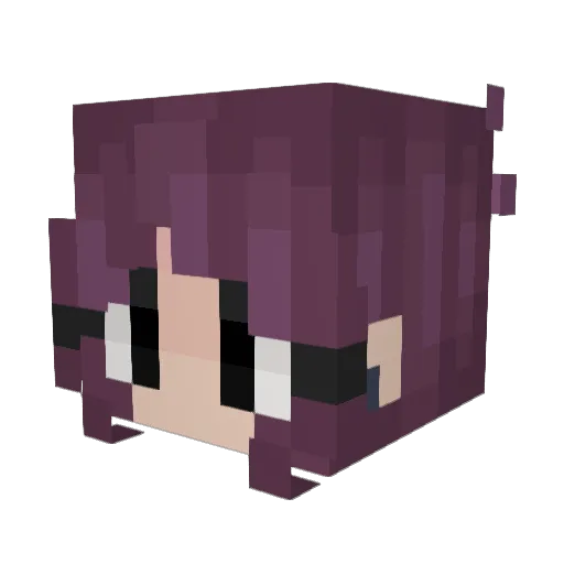 Nick_DFT_TA Minecraft avatar head, 3D render