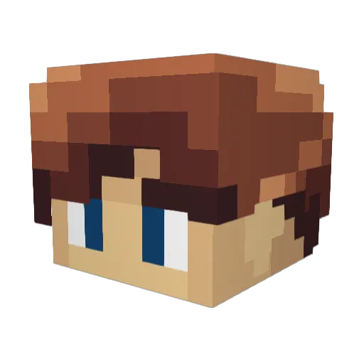 Nick_Dou Minecraft avatar head, 3D render