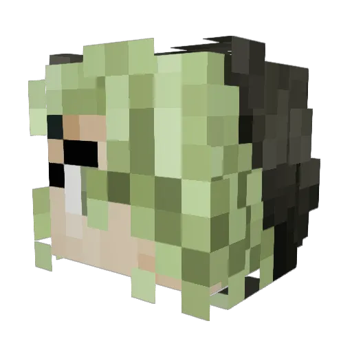 Nick_Holo Minecraft avatar head, 3D render