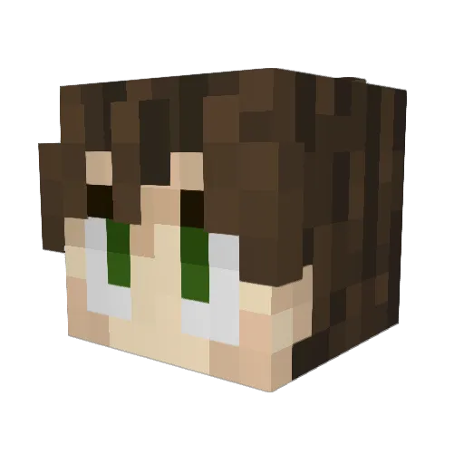 Nick_JDA Minecraft avatar head, 3D render