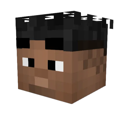 Nick_R02 Minecraft avatar head, 3D render