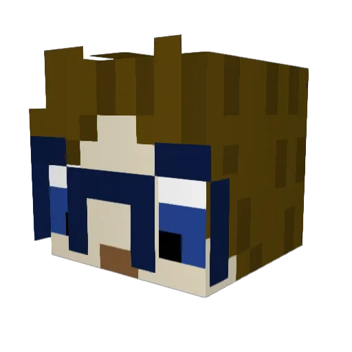 Nick_The_Boi Minecraft avatar head, 3D render