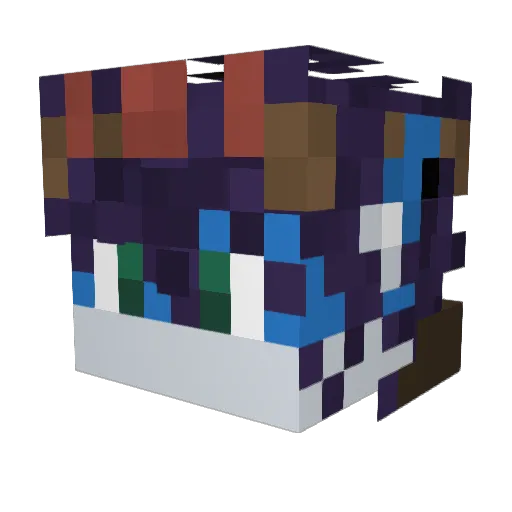 Nickalos_N Minecraft avatar head, 3D render