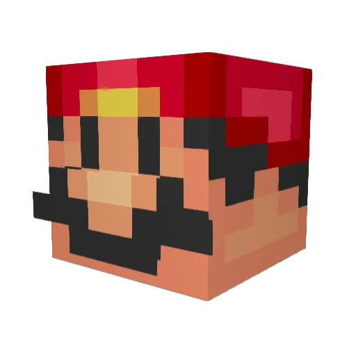 Nickandvino Minecraft avatar head, 3D render