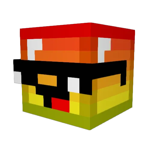 Nickaxe5 Minecraft avatar head, 3D render