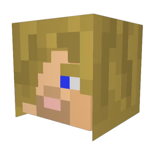 Nickb1994 Minecraft avatar head, 3D render