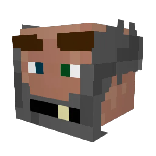 Nickb30_ Minecraft avatar head, 3D render