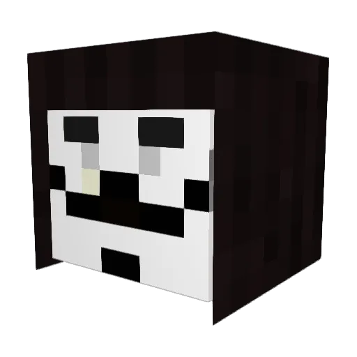 Nickball Minecraft avatar head, 3D render