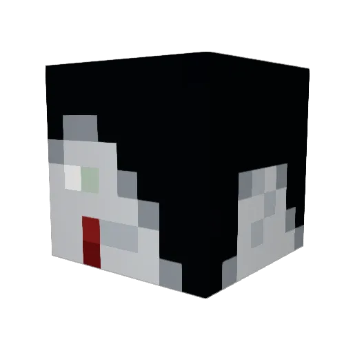 Nickdenike Minecraft avatar head, 3D render