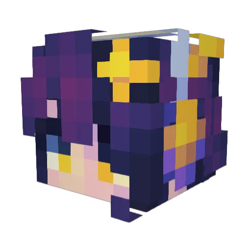 Nickel2213 Minecraft avatar head, 3D render