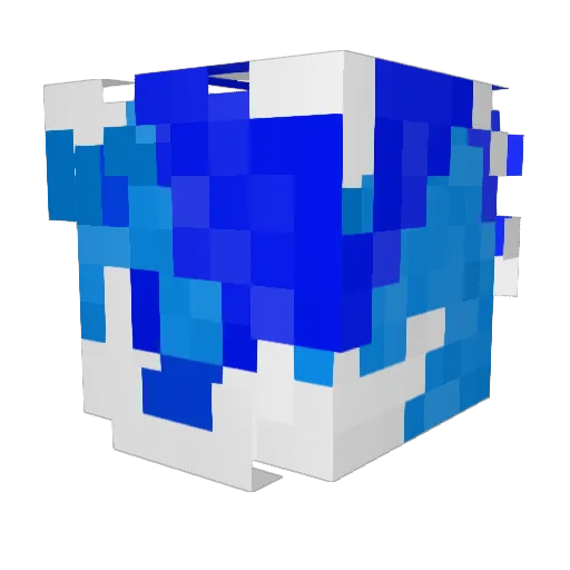 Nickelwolf Minecraft avatar head, 3D render