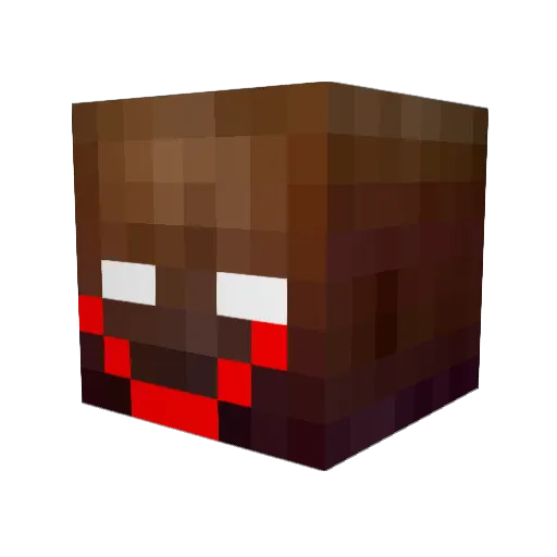 Nickerdude1999 Minecraft avatar head, 3D render