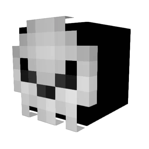 Nickerosis Minecraft avatar head, 3D render