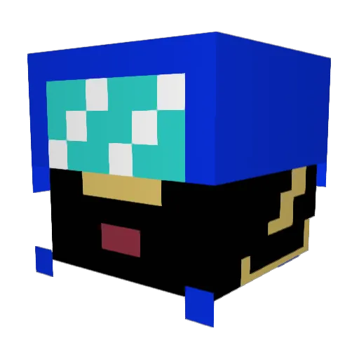 Nickey61 Minecraft avatar head, 3D render