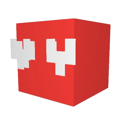 Nickeypickey Minecraft avatar head, 3D render