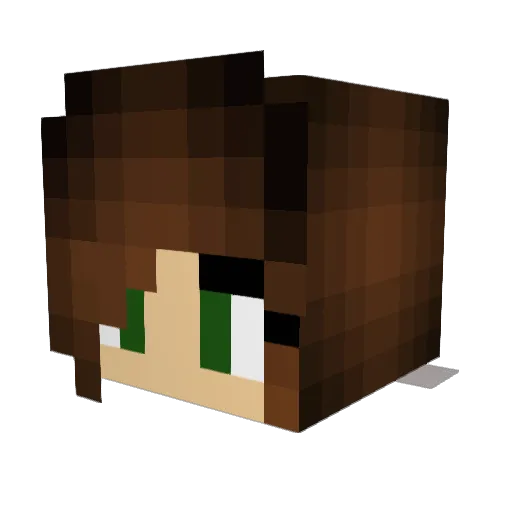 Nickiy90 Minecraft avatar head, 3D render
