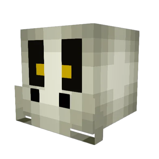 Nickjo_ Minecraft avatar head, 3D render