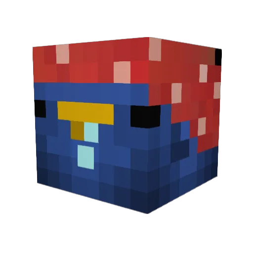 Nickkolas13 Minecraft avatar head, 3D render