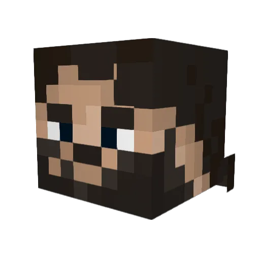 Nicklaj Minecraft avatar head, 3D render
