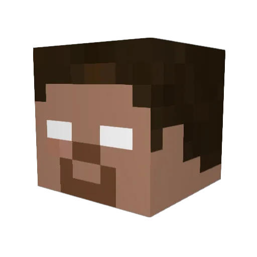 NicklasKofoed Minecraft avatar head, 3D render
