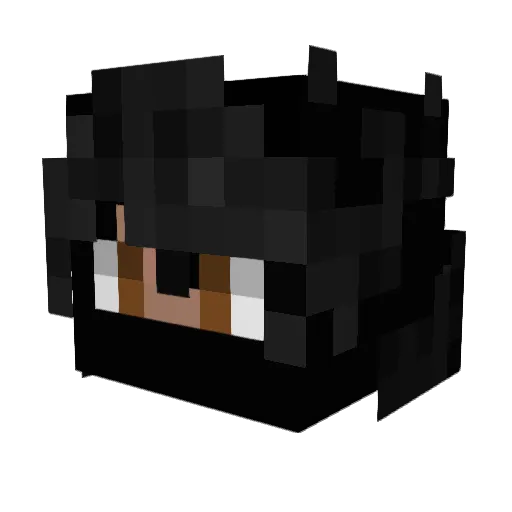 NickleLP Minecraft avatar head, 3D render
