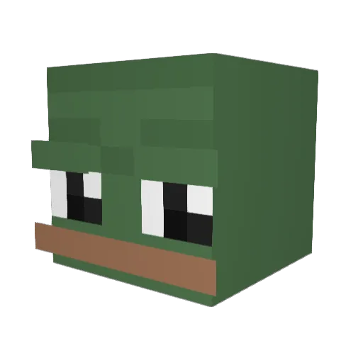 Nickmaxwell Minecraft avatar head, 3D render