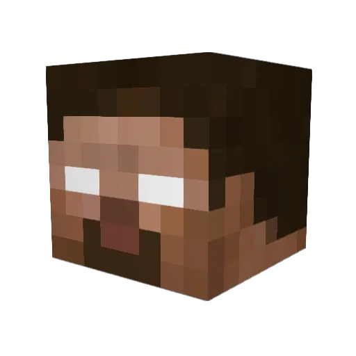 Nicko09 Minecraft avatar head, 3D render