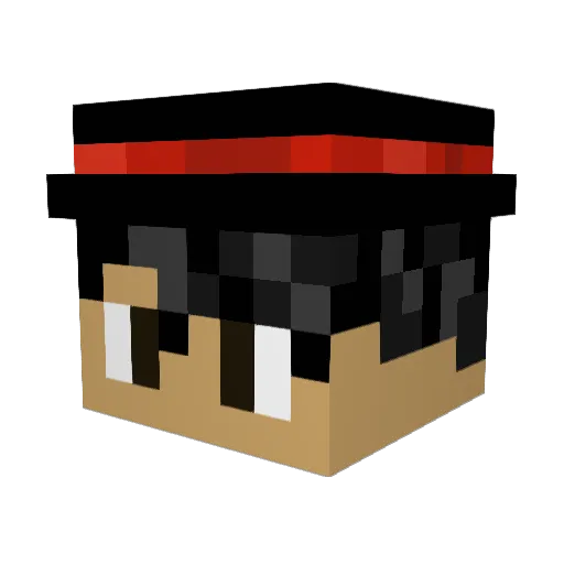 Nicko_G Minecraft avatar head, 3D render