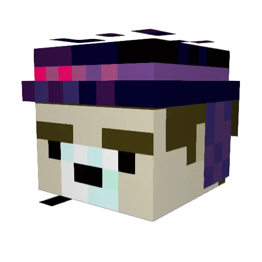 Nickoli135 Minecraft avatar head, 3D render