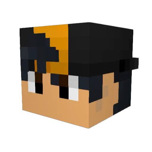 Nickolinio2387 Minecraft avatar head, 3D render