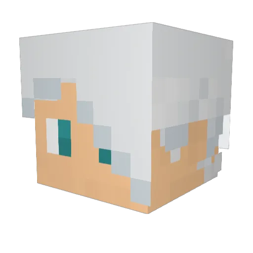 Nickoxp Minecraft avatar head, 3D render