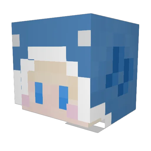NicksBoyfriend Minecraft avatar head, 3D render