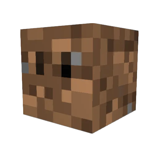 Nicks_world Minecraft avatar head, 3D render