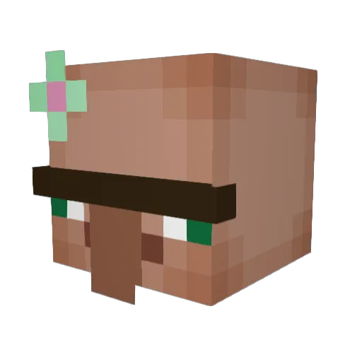 Nickshuq Minecraft avatar head, 3D render