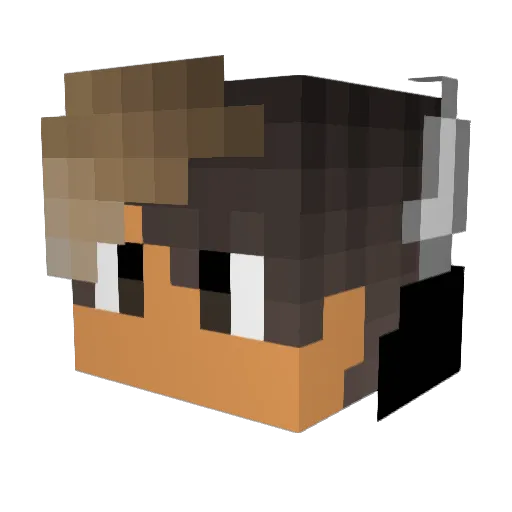 Nickson_007 Minecraft avatar head, 3D render
