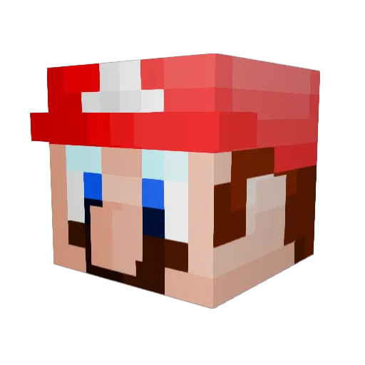 Nickstaro Minecraft avatar head, 3D render