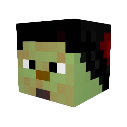 Nicksteel65 Minecraft avatar head, 3D render