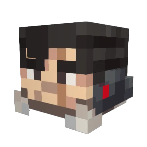 Nickstep3213 Minecraft avatar head, 3D render