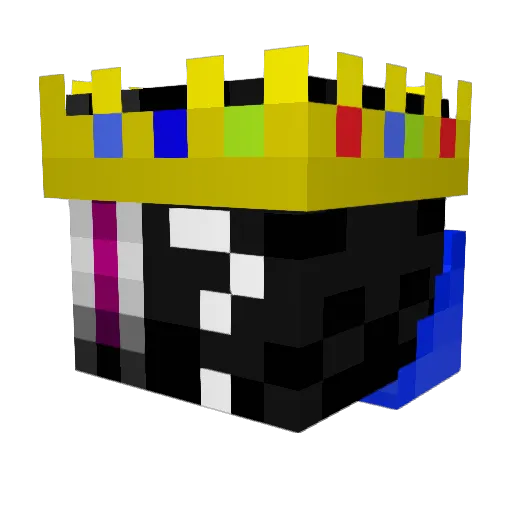 Nicktender Minecraft avatar head, 3D render