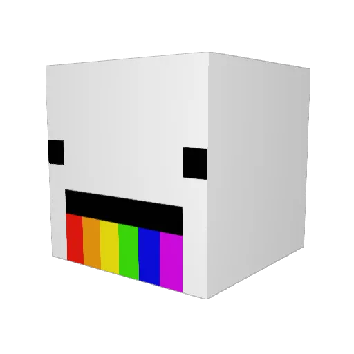 Nickthegoofy Minecraft avatar head, 3D render