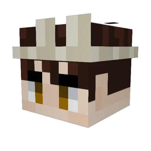 Nicky8712 Minecraft avatar head, 3D render